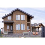 Фасадная плитка ТехноНиколь Hauberk Кирпич Песчаный, 2 м2/упак