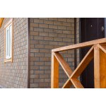 Фасадная плитка ТехноНиколь Hauberk Кирпич Песчаный, 2 м2/упак