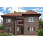 Фасадная плитка ТехноНиколь Hauberk Кирпич Оптима Шотландский, 2 м2/упак