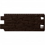 Панель фасадная ТехноНиколь Оптима Камень темно-коричневый 1128х441 мм (0,42 м2), 10 шт/упак