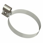 Хомут трубы металлический 140 мм ТехноНиколь Оптима 120/80 мм Ral 9003 белый, шт Хомут трубы металлический 140 мм ТехноНиколь Оптима 120/80 мм Ral 9003 белый, шт