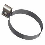 Хомут трубы металлический 140 мм ТехноНиколь Оптима 120/80 мм Ral 7024 серый, шт Хомут трубы металлический 140 мм ТехноНиколь Оптима 120/80 мм Ral 7024 серый, шт