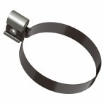 Хомут трубы металлический 140 мм ТехноНиколь Оптима 120/80 мм Ral 8019 темно-коричневый, шт Хомут трубы металлический 140 мм ТехноНиколь Оптима 120/80 мм Ral 8019 темно-коричневый, шт