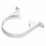 Хомут трубы ТехноНиколь Оптима 120/80 мм Ral 9003 белый, шт Хомут трубы ТехноНиколь Оптима 120/80 мм Ral 9003 белый, шт