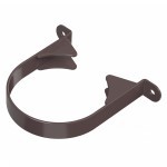 Хомут трубы ТехноНиколь Оптима 120/80 мм Ral 8019 темно-коричневый, шт Хомут трубы ТехноНиколь Оптима 120/80 мм Ral 8019 темно-коричневый, шт