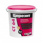 Штукатурка декоративная Церезит СТ 64 полимерная Короед, зерно 1,5 мм, база, 25 кг, шт