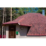 Гибкая черепица ТехноНиколь Shinglas Финская черепица Соната Красный, 3 м2/упак