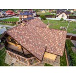 Гибкая черепица ТехноНиколь Shinglas Ультра Фокстрот Сандал, 3 м2/упак