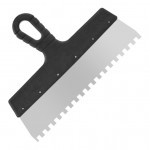 Шпатель фасадный Мастер зубчатый 300 мм, зуб 8х8 мм, шт Шпатель фасадный Мастер зубчатый 300 мм, зуб 8х8 мм, шт