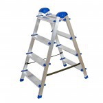 Стремянка алюминиевая двухсторонняя, 4 ступени, шт Стремянка алюминиевая двухсторонняя, 4 ступени, шт