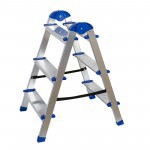 Стремянка алюминиевая двухсторонняя, 3 ступени, шт Стремянка алюминиевая двухсторонняя, 3 ступени, шт