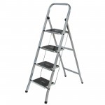 Стремянка стальная с широкими ступенями, 4 ступени, шт