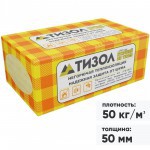 Минеральная вата Тизол EURO Блок 50 кг/м3 1000х600х50 мм, 12 шт/упак