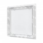 Люк ревизионный пластиковый нажимной 218х218 мм, с фланцем 196х196 мм, Era Aur AD2020, шт