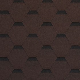 Гибкая черепица ТехноНиколь Shinglas Комфорт Сальса Каштан 3 м2/упак, упак