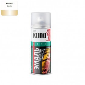 Эмаль-аэрозоль металлик Kudo REFLECTIVE FINISH универсальная золото 520 мл, шт