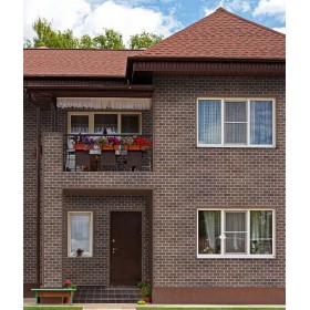 Фасадная плитка ТехноНиколь Hauberk Кирпич Шотландский 2,5 м2/упак, упак