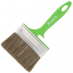 Кисть плоская 100 мм смешанная щетина Matrix Color Line по дереву №4, шт