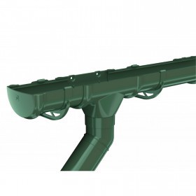 Желоб водосточный 3000 мм ТехноНиколь Оптима 120/80 мм зеленый, 5 шт/упак