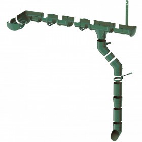 Колено трубы 135 градусов ТехноНиколь Оптима 120/80 мм зеленый, 40 шт/упак