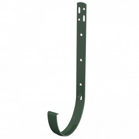 Кронштейн желоба металлический ТехноНиколь Оптима 120/80 мм зеленый, 30 шт/упак