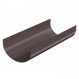 Желоб водосточный 1500 мм ТехноНиколь Оптима 120/80 мм Ral 8019 темно-коричневый, шт