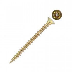 Саморез универсальный 4х20 мм оцинкованный желтый (100 шт/упак), упак