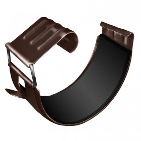 Соединитель желоба Grand Line Optima 125/90 мм Ral 8017 шоколад, шт