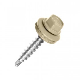 Саморез кровельный сверло 4,8х51 мм металл-дерево RAL 1015 светлая слоновая кость (150 шт/упак), упак