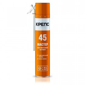Пена монтажная бытовая КРЕПС Мастер 45 всесезонная 700 гр, шт