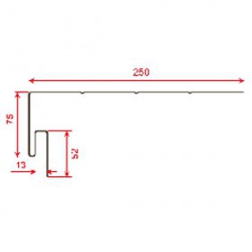 J-фаска ТехноНиколь Пекан 3 м, 12 шт/упак