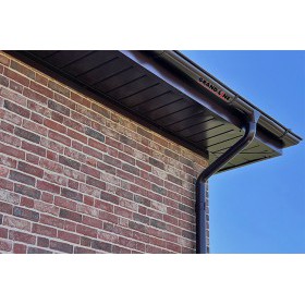 Труба водосточная круглая соединительная 1000 мм Grand Line Optima 125/90 мм Ral 8017 шоколад, шт