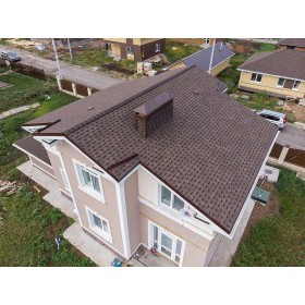 Гибкая черепица ТехноНиколь Shinglas Ранчо Коричневый, 2 м2/упак