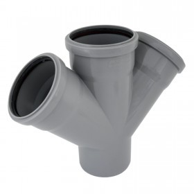 Крестовина для внутренней канализации 45 градусов ПП 110х110х110 мм, шт