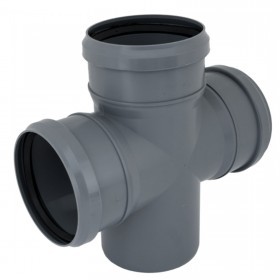 Крестовина для внутренней канализации 90 градусов ПП 110х110х110 мм, шт