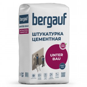 Штукатурка цементная Bergauf Unter Bau для фасада и цоколя 25 кг, шт