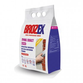 Штукатурка гипсово-перлитовая Brozex GP-55 Прима Пласт 3 кг, 5 шт/упак