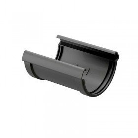 Соединитель желоба Docke Lux 140/100 мм Ral 7004 графит, шт