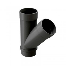 Тройник трубы Docke Lux 140/100 мм Ral 7024 графит, шт