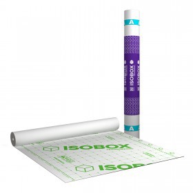 Ветро-влагозащитная пленка Isobox A+ с клеевой полосой 70 м2 (90 гр/м2), рул