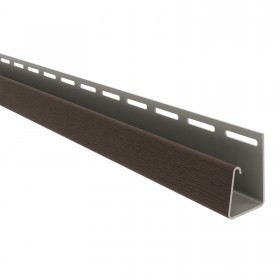 Профиль J ТехноНиколь для фасадных панелей темно-коричневый 3 м, 24 шт/упак