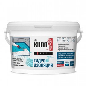 Гидроизоляция Kudo Proff бесшовная эластичная акриловая, 4 кг, шт