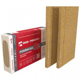 Минеральная вата Роквул Рокфасад 1000х600х100 мм, 2 шт/упак