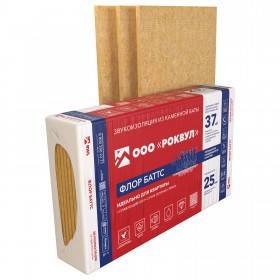 Минеральная вата Роквул Флор Баттс 115 кг/м3 1000х600х25 мм, 8 шт/упак