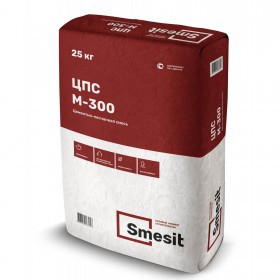 Цементно-песчаная смесь М-300 Smesit ЗИМА 25 кг, 48 шт/поддон
