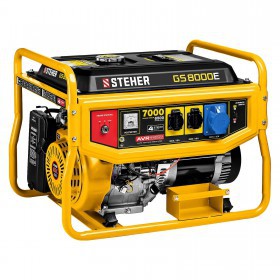 Генератор бензиновый Steher c электростартером 7000 Вт GS-8000E