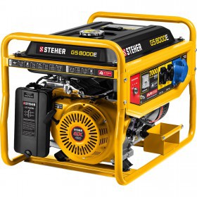 Генератор бензиновый Steher c электростартером 7000 Вт GS-8000E