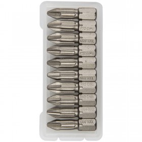 Биты РН2 25 мм торсионные KRAFTOOL X-Drive, 10 шт/упак