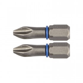 Биты РН2 25 мм торсионные ЗУБР Профессионал, 2 шт/упак