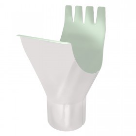 Воронка желоба врезная Grand Line Optima 125/90 мм Ral 9003 белый, шт